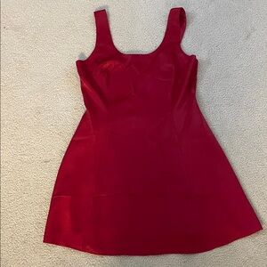 Vintage Ann Taylor Red Swing Dress, Size 14